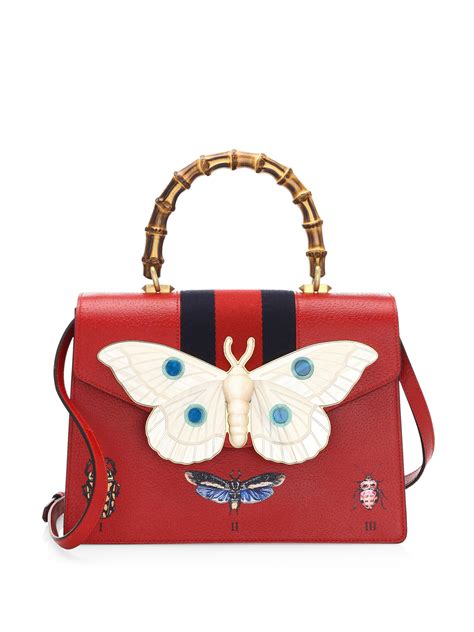 gucci tote bag butterfly|gucci bag with butterfly buckle.